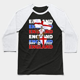 England Qatar World Cup 2022 Baseball T-Shirt